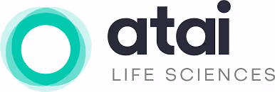 Atai Life Sciences logo with teal and green circular design